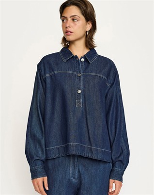 SRPortia Bluse - Dark Blue